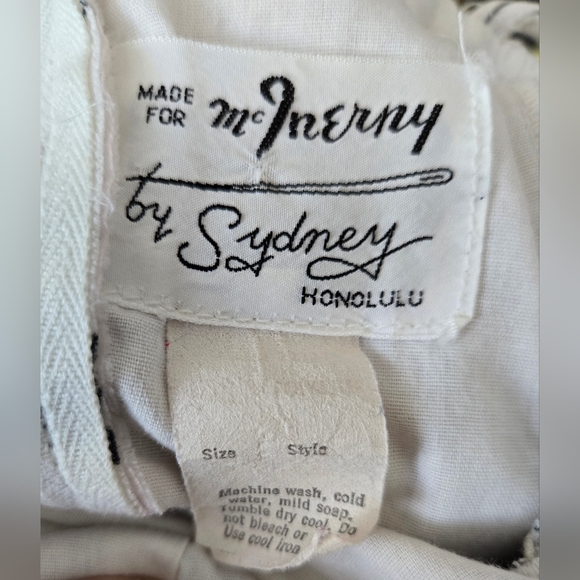Vintage 60s McInerny Hawaiian Sun Dress by Sidney Tie Spaghetti Strap Sz XS - Picture 7 of 12